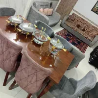 مبل ۷ نفره +میز نهار خوری چوب راش+ میز تلویزیون|مبلمان خانگی و میز عسلی|شهریار, شهرک امیریه|دیوار