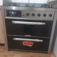 گازپنج شعله طرح فر، شیشه ای، فلش خور