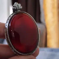 گردن آویز عقیق سرخ یمانی ، نقره قلم زنی|جواهرات|تهران, نیروی هوایی (پیروزی)|دیوار