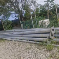 پایه چراغ هشت وجهی گالوانیزه گرم ۱۲ متری