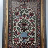 تابلوفرش دستباف گل ومرغ