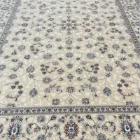 فرش جفت ۹ متر افشان کرم ۱۵۰۰ شانه (آک)