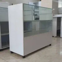 پیشخوان ویترین دکور3طبقه.شیشه8میل اندازه استاندارد|بوفه، ویترین، کنسول|نوشهر, |دیوار