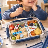 ظرف غذای داخل استیل + جدا کننده خوراکی ها
