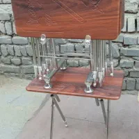 میز عسلی تاشو و چوبی