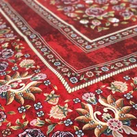 فرش ابریشمی طرح دستباف قم باغ گل قرمز|فرش|تهران, امین حضور|دیوار