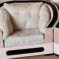 یک دست مبل ۷ نفره سالم و تمیز|مبلمان خانگی و میز عسلی|برخوار, |دیوار