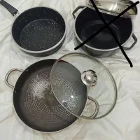 قابلمه و ماهیتابه تک دسته و دو دسته فروش فوری