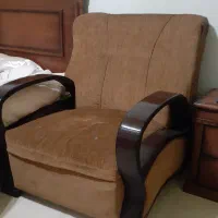 مبلمان هفت نفره اسکلت چوبی