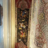 فرش دستباف (بساک) تابلو فرش ۱۸۰ در ۸۰ شمارگاه