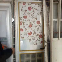 درب المینیومی 2عدد|مصالح و تجهیزات ساختمان|تهران, شهرک رضویه|دیوار