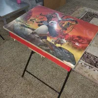 تخت تک نفره فلزی با میز تحریر|تخت و سرویس خواب|دهلران, |دیوار