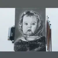 نقاشی سیاه قلم فروش و سفارش چهره|تابلو، نقاشی، عکس|لواسان, |دیوار