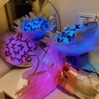 دسته گل پروانه ای، رز روبانی، هدیه ای ماندگار|گل مصنوعی|بوشهر, |دیوار