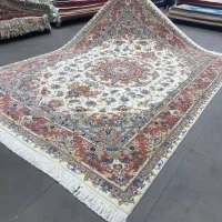 فرش دستباف (بساک) جفت ۹ متری نقشه علیا گل ابریشم