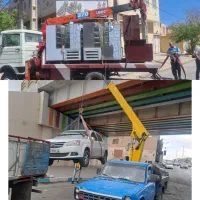 نیسان جرثقیل دکل بلندجرثقیل نیسانی سبد نفر بر|خدمات حمل و نقل|یزد, |دیوار