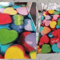 فرش فانتزی ۶ متری و یک فرش ۲ متری