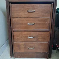 میز چرخ حیاطی چوبی