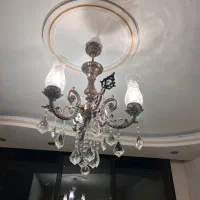 لوستر برنجی سه شاخه|لوستر و چراغ آویز|تهران, زرگنده|دیوار