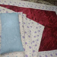 تشک و لحاف پنبه ای دونفره کاملا نو،ملافه شده نو