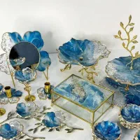 زیورآلات،ظروف وساعت های رزینی