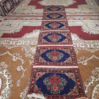 ۶ عدد پشتی قالی  قدیمی طرح بیجار