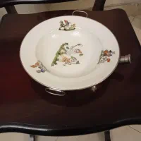 بشقابهای بچه ،آنتیک با زیر پایه گرم کننده خارجی|کلکسیون اشیاء عتیقه|تهران, قیطریه|دیوار