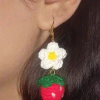 گوشواره توت فرنگی|بدلیجات|محمدیه-قزوین, |دیوار