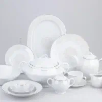 سرویس چینی 12 نفره 89 پارچه مقصود مدل لوکاس لوستر