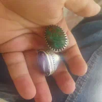 سلام دو عدد انگشتر فیروزه ۱۸گرم اون یکی ۲۵گرم