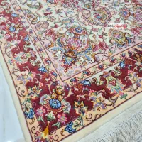فرش دستباف خطیبی ۳ متری گلدانی کد ۳۲۰۸|فرش|تبریز, |دیوار