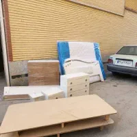 سرویس خواب دو نفره نو همراه با تشک رویال نو|تخت و سرویس خواب|شهرضا, |دیوار