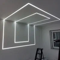نصب لاین نوری دوربین مداربسته لوستر نما ساختمان