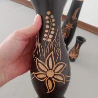 گلدان چوبی