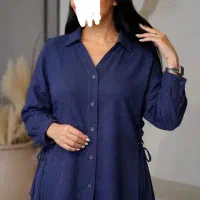 شومیز گت دار ژاکارد شیشه‌ای