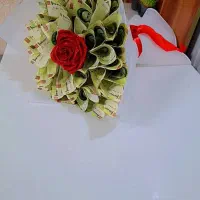 دسته گل روبانی،  فومی و عروس