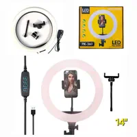 رینگ لایت ۱۴ اینچ بهمراه پایه 2 متری برند PK