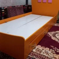 تخت ۱نفره ام دی اف کشو دار|تشک تختخواب|رودسر, |دیوار