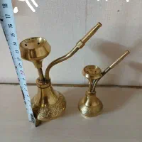 قلیان برنجی برنزی کلکسیون مجسمه ظروف آشپزخانه