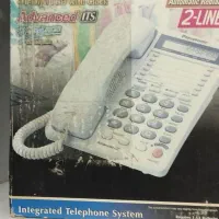 تلفن دوخط بیسیم و سیم دار پاناسونیک|تلفن رومیزی|کاشان, زیارتی|دیوار