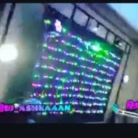 پرده ال ای دی و پایه دور