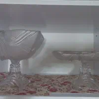 بلور خارجی میوه و شیرینی خوری با جعبه|ظروف سرو و پذیرایی|قم, هنرستان|دیوار