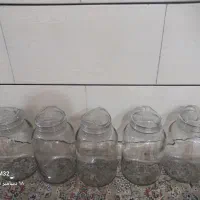 5 عدد ظرف شیشه ای 5 لیتری