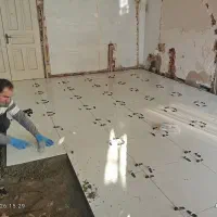 کاشیکاری و سیمانکاری دیوار چینی مو