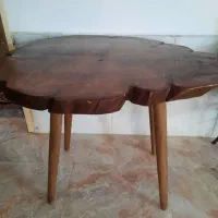 میز ناهار خوری تنه درخت طبیعی