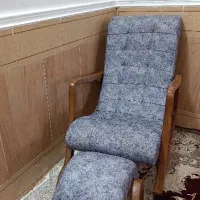 صندلی راکی و همراه پا چهارپایه