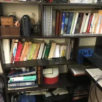 کتابخانه|کتابخانه، شلف، قفسههای دیواری|قرچک, مهدیه|دیوار