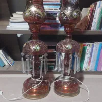 چراغ لاله عباسی طرح قاجار|لوستر و چراغ آویز|اصفهان, خانه اصفهان|دیوار