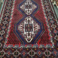 پرده ای چهار متری سیرجان پشم و رنگ طبیعی