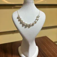 سرویس مرواریدی گردنس تک مرواریدی دستبند مرواریدی